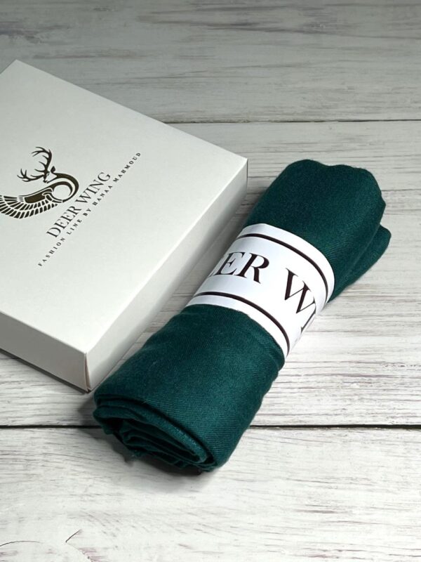 Deep Green Cotton Modal Scarf