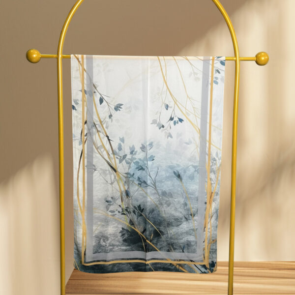 Gray Serenity Chiffon Scarf - Image 4