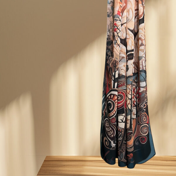 Mystic Gazelle Chiffon Scarf - Image 2