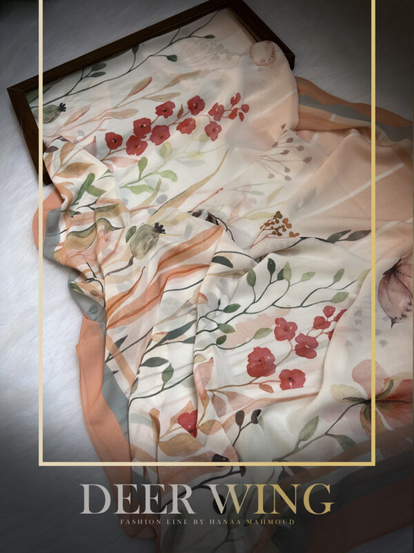 Autumn Blossom Chiffon Scarf