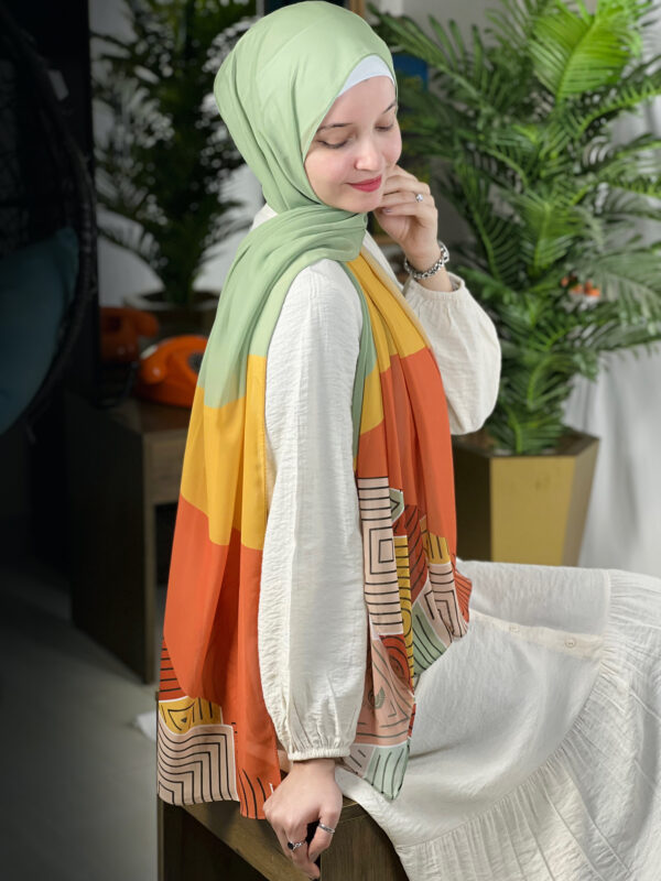 Charming Chiffon Scarf - Image 3