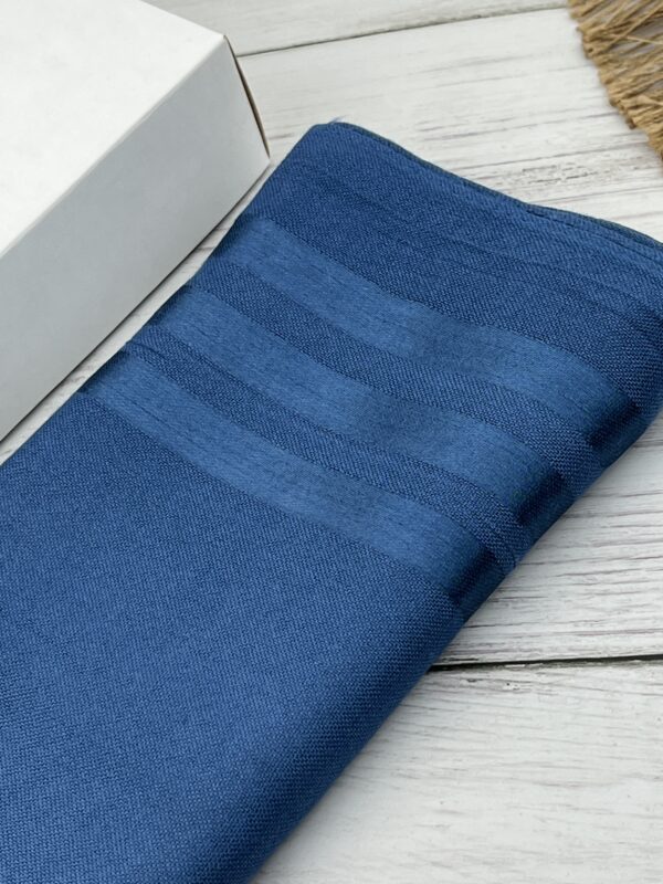 Indigo Cotton Scarf Satin - Image 3
