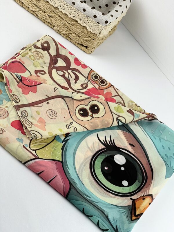 Miss Owlie Chiffon Scarf - Image 3